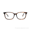 Couleurs de forme carrée mutins de haute qualité des lunettes de cadre optique mâle